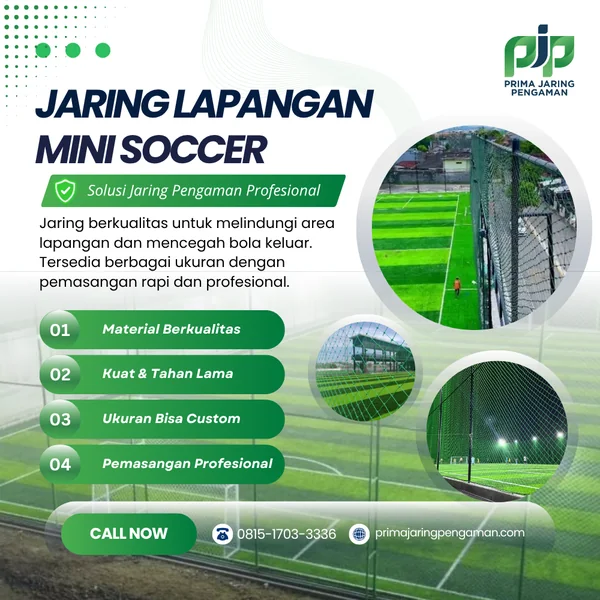 jaring lapangan mini soccer